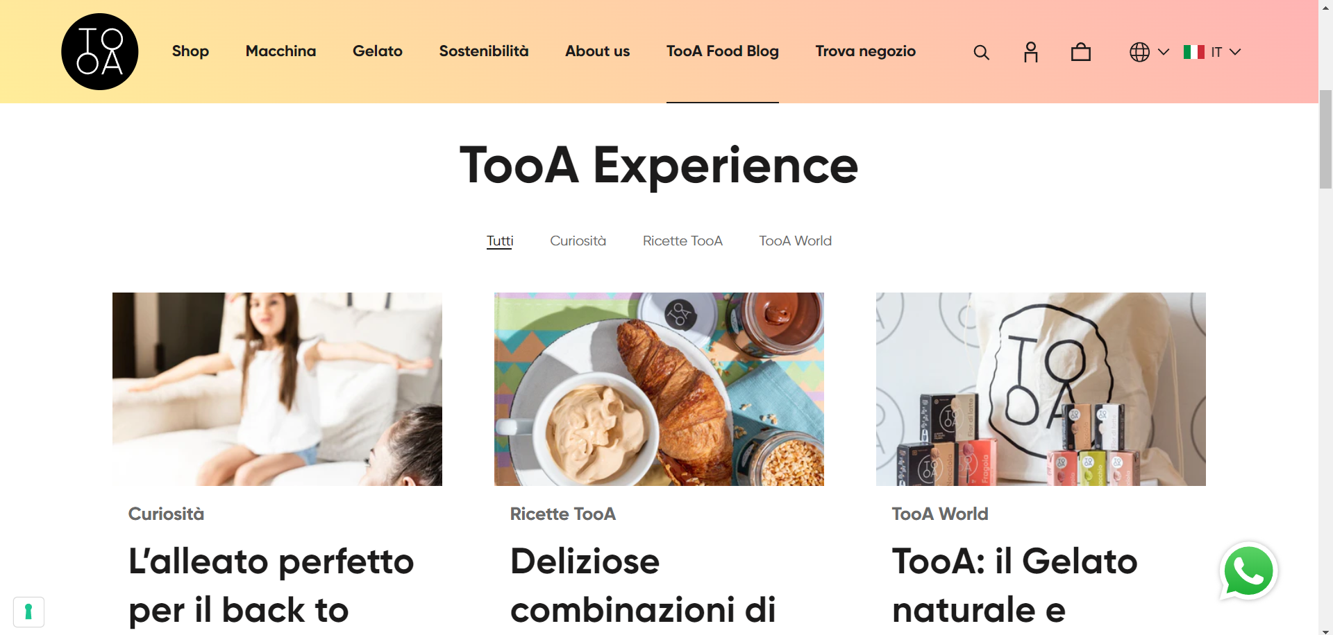 tooa experience, foodblog